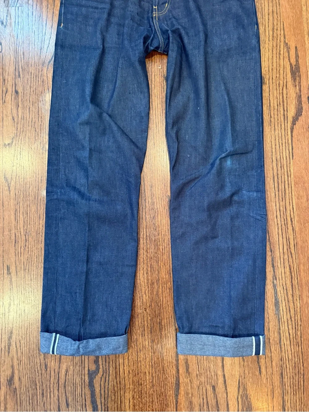 Apolis Global Citizen Vintage Men's Selvage Denim Jeans Dark Wash Straight 34